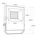 Outdoor LED floodlight 35W - 12-24V DC - 120º - IP66