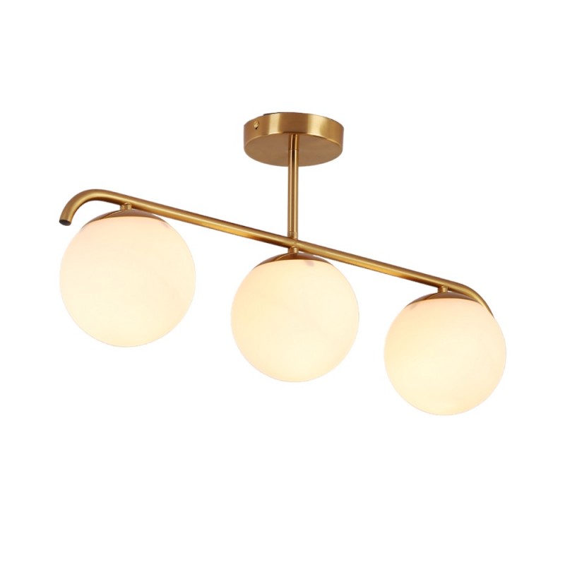 Triple crystal ball ceiling lamp "TALÍ" - 3xE27