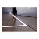 Aluminum profile for waterproof recessed LED strip 27x11mm (2metros)