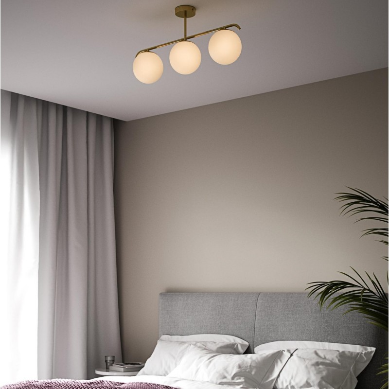 Triple crystal ball ceiling lamp "TALÍ" - 3xE27