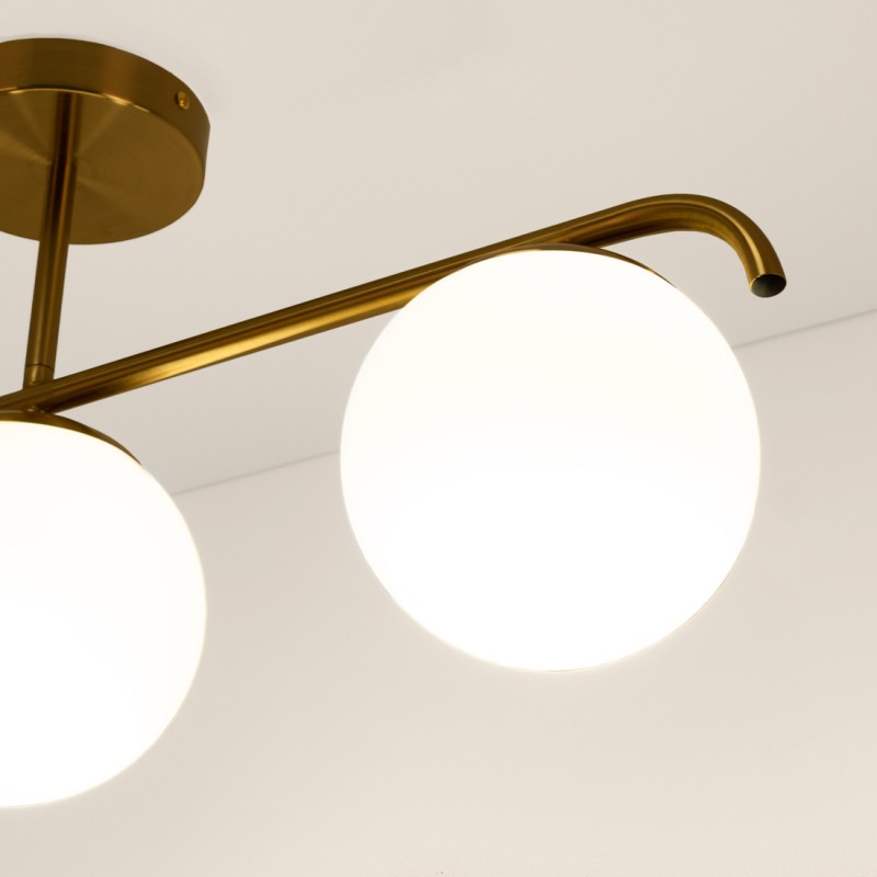 Triple crystal ball ceiling lamp "TALÍ" - 3xE27
