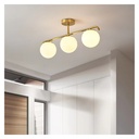 Triple crystal ball ceiling lamp "TALÍ" - 3xE27