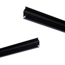 Recessed aluminum profile for LED strip with diffuser - 2 covers - 23x8mm - 2 meters