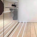 Aluminum profile for recessed LED strip with diffuser - 2 covers - 21x26mm - IP54 - 2 meters