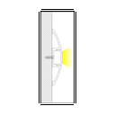 Aluminum Profile 58x9mm Half Moon Shaped Surface (2 mt)
