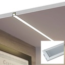 Recessed aluminum profile for LED strip with diffuser - 2 covers - 23x15mm - 2 meters