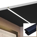 Recessed aluminum profile for LED strip with diffuser - 2 covers - 23x15mm - 2 meters