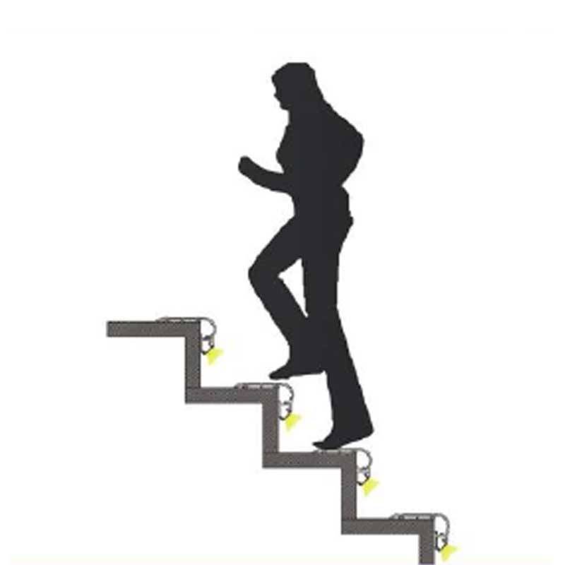 LED strip profile for staircase - 80x50mm - 2 meters