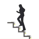 LED strip profile for staircase - 80x50mm - 2 meters