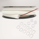 Flexible LED neon 360º circular - 24V DC - Ø20mm - 5 meters - 13W/m - Complete kit - IP67