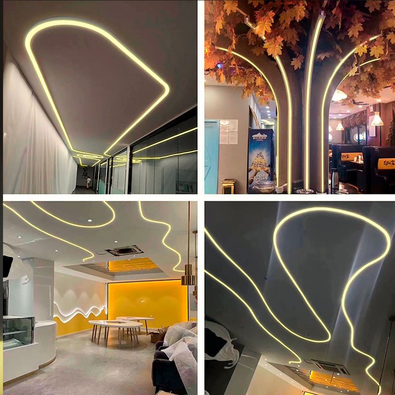 Flexible LED neon 360º circular - 24V DC - Ø20mm - 5 meters - 13W/m - Complete kit - IP67