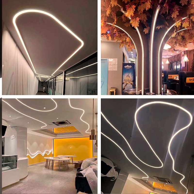 Flexible LED neon 360º circular - 24V DC - Ø20mm - 5 meters - 13W/m - Complete kit - IP67