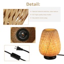 Wicker table lamp "CARL" - E27