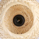 Wall lamp wood and wicker "Shelley" - E27