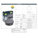 MINILOT/ROSETTA" solar street lamp with PIR sensor - 3 operating modes