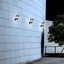 BISSO/ROSETTA" wall-mounted solar garden lantern with PIR sensor - 3 operating modes - CCT