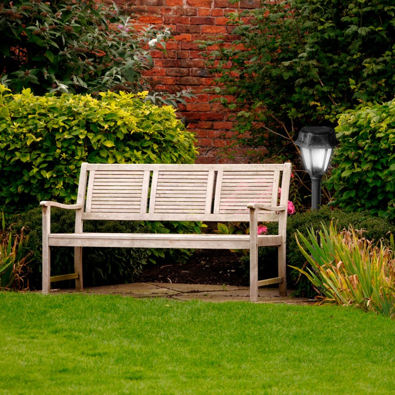 Solar garden bollard "MIZAR/ROSETTA" with PIR sensor - 3 operating modes - CCT