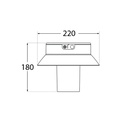 Solar LED bollard "FELICE 200" 18cm with PIR sensor - 3 operating modes - CCT