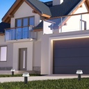 Solar LED bollard "FELICE 400" 33cm with PIR sensor - 3 operating modes