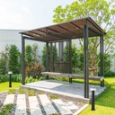 Solar LED bollard "FELICE 800" 73cm with PIR sensor - 3 operating modes