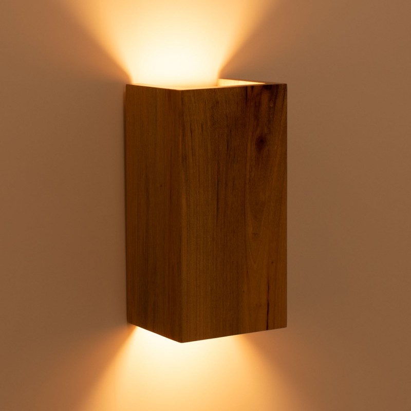 Bidirectional wall light wood "Durga" - 2 x GU10 - Indoor
