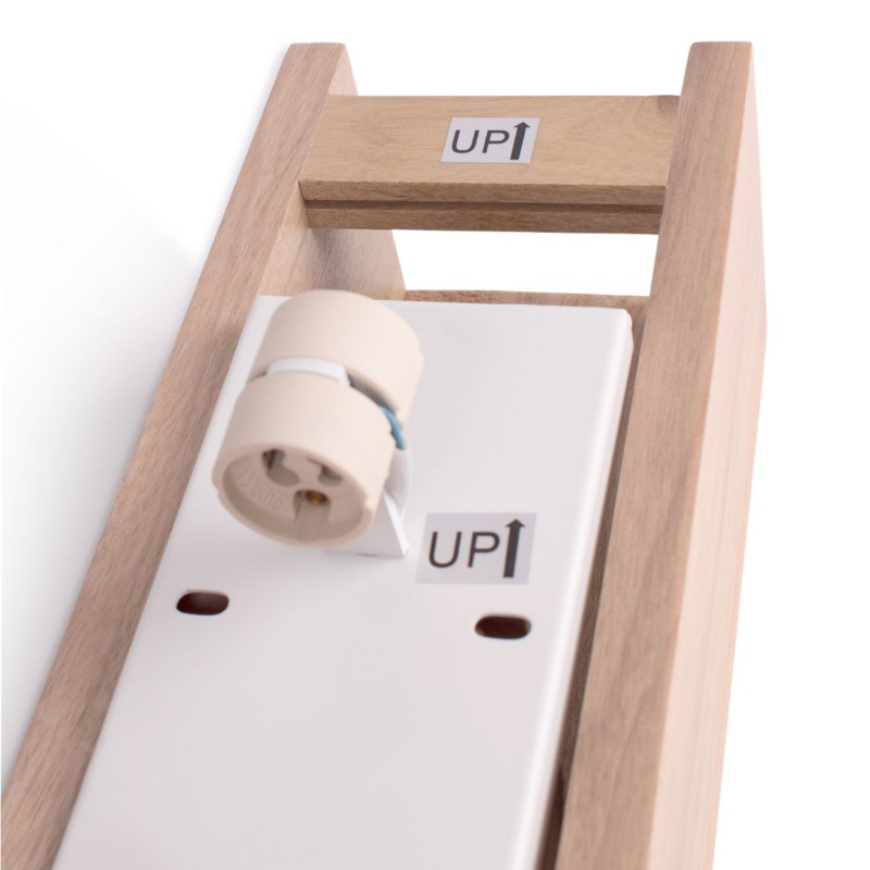 Bidirectional wall light wood "Durga" - 2 x GU10 - Indoor
