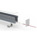 Aluminum profile for recessed LED strip 21x26mm IP54 (2meters)