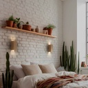 Bidirectional wall light wood "Durga" - 2 x GU10 - Indoor