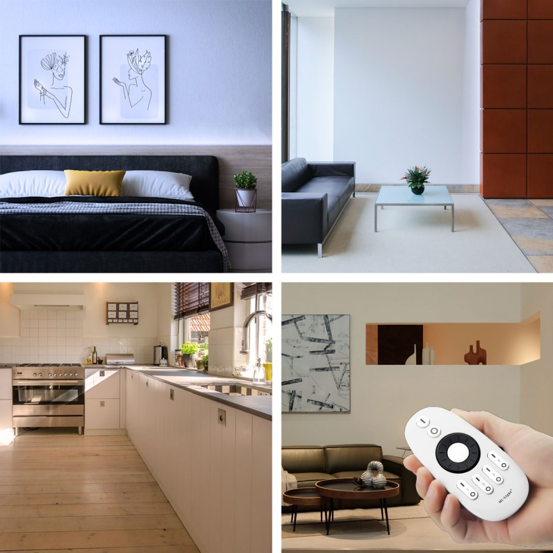 Controller Controller LED Monocolor/CCT - 4 Zones -Rotating wheel - FUT006 - Mi Light - Mi Boxer