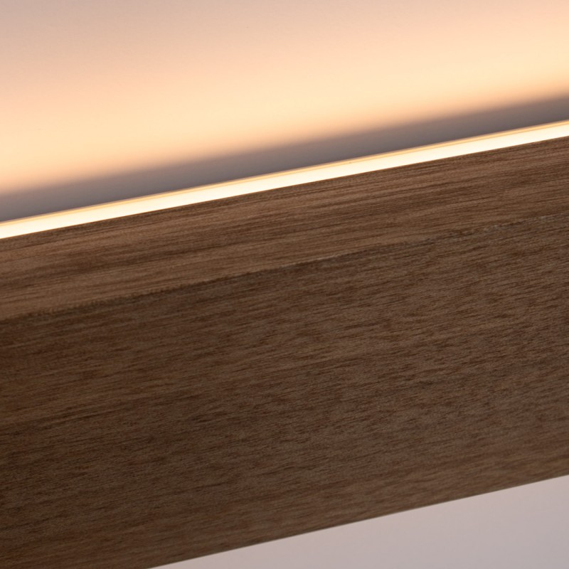 Wood linear wall light "Wooden" - Dimmable - 24W - 100cm