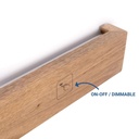 Wood linear wall light "Wooden" - Dimmable - 24W - 100cm
