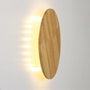 Circular wooden wall light "Lune" - 12W - Ø 20cm