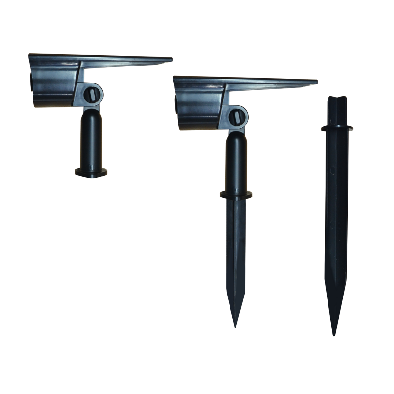 LED outdoor solar spotlight with spike - 1W (2x0,5W) - IP65
