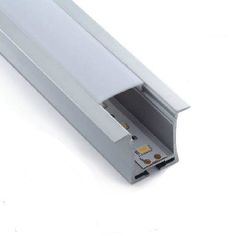 Aluminum profile for recessed LED strip 36x28mm (2metros)