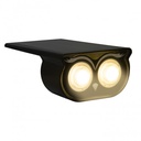 LED outdoor solar spotlight with spike - 1W (2x0,5W) - IP65
