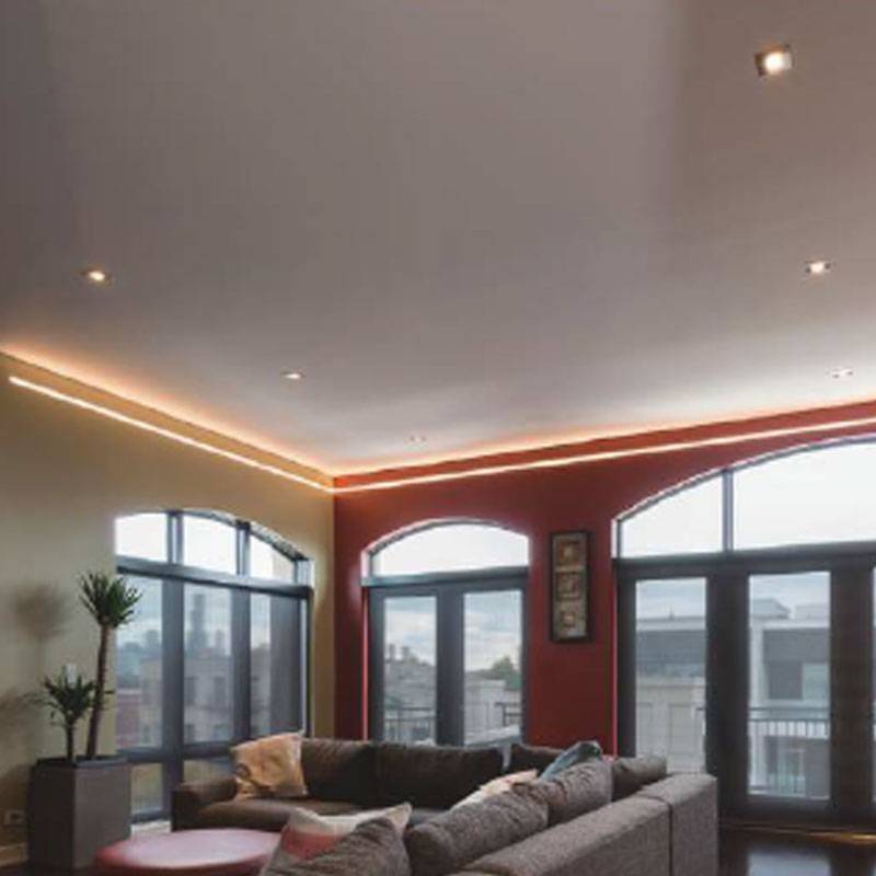 Aluminum profile for recessed LED strip 36x28mm (2metros)