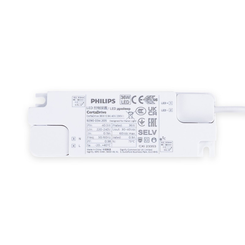 Recessed Backlight LED panel - 36W - 60x60cm - 3800lm - Philips driver - UGR22 - IP40