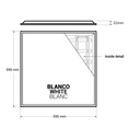 Recessed Backlight LED panel - 36W - 60x60cm - 3800lm - Philips driver - UGR22 - IP40