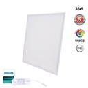 Recessed Backlight LED panel - 36W - 60x60cm - 3800lm - Philips driver - UGR22 - IP40