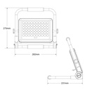 Portable LED work light 100W - IP65 - 6000K