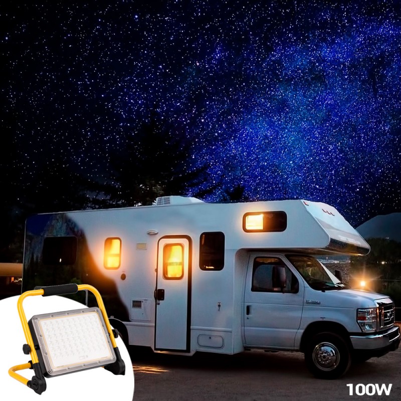 Portable LED work light 100W - IP65 - 6000K