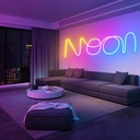 RGB Flexible LED Neon - 24V/DC 4x10mm - 5 meters - Complete Kit - IP67 - 20W/m - Side bend