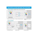 MONOCOLOR controller for LED strips with RF touch panel - 5-24V/DC