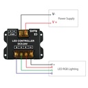 RGB controller for LED strips with RF touch panel - 5-24V/DC