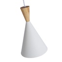 Nordic metal and wood pendant light "Exan"