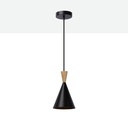 Nordic metal and wood pendant light "Exan"