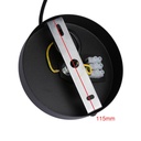Nordic metal and wood pendant light "Exan"