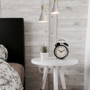 Nordic metal and wood pendant light "Exan"
