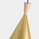 Nordic metal and wood pendant light "Exan"