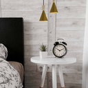 Nordic metal and wood pendant light "Exan"